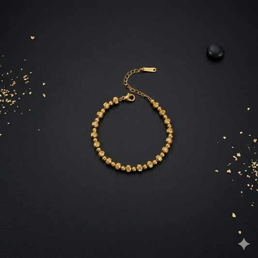 Brățara Plăcată cu aur 14k Gold (Reglabilă)