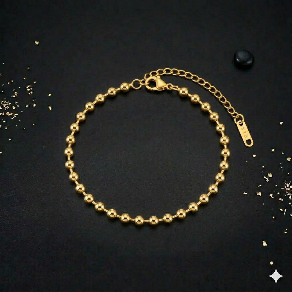 Brățara Plăcată cu aur 18K Gold V2 (Reglabilă)